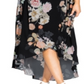 City Chic Women's Plus Floral Knot Front Wrap Dress Black Size 18W