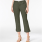 Style & Co Women's Curvy Cuffed Capri Jeans Green Size 18