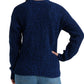 Lucky Brand Women's Ribbed Long Sleeve Jewel Neck Sweater Blue Size X-Large