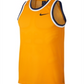 Nike Men's Dri FIT Mesh Basketball Jersey Yellow Size Small