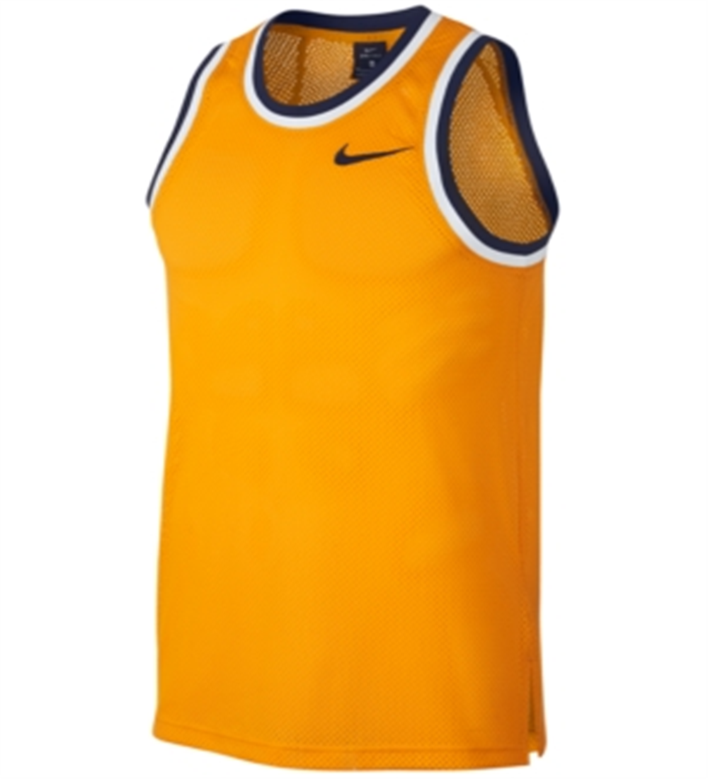 Nike Men's Dri FIT Mesh Basketball Jersey Yellow Size Small
