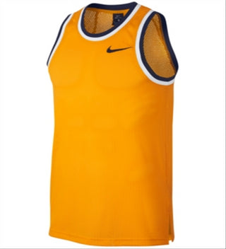 Nike Men's Dri FIT Mesh Basketball Jersey Yellow Size Small