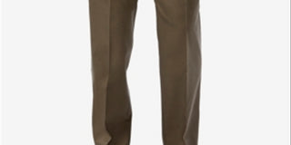 Haggar Men's Premium No Iron Classic Fit Flat Front Pants Green Size 44X32