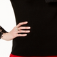 INC International Concepts Women's Lace Cuff Bell Sleeve Sweater Black Size X-Large