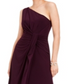 Adrianna Papell Women's Sleeveless Maxi Sheath Evening Dress Purple Size 6
