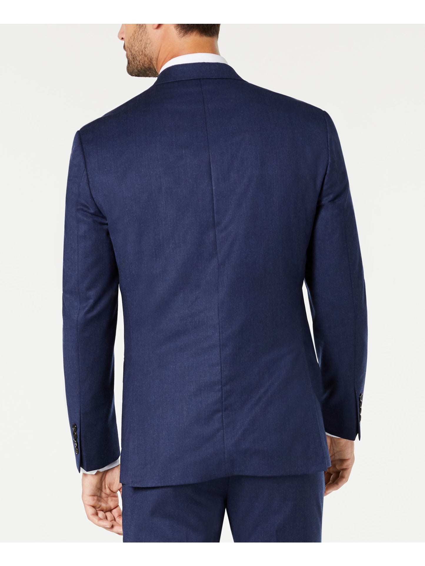 Ralph Lauren Men's Single Breasted Heather Blazer Blue Size 46