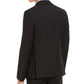 Calvin Klein Men's Skinny Fit Infinite Stretch Plaid Suit Separate Jacket Black Size 44