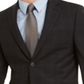 Calvin Klein Men's Skinny Fit Infinite Stretch Plaid Suit Separate Jacket Black Size 44