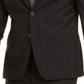 Calvin Klein Men's Skinny Fit Infinite Stretch Plaid Suit Separate Jacket Black Size 44