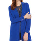 Kasper Women's Open Front Cardigan Blue Size Medium