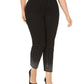 INC International Concepts Women's Plus Embellished Ankle Skinny Jeans Black Size 14