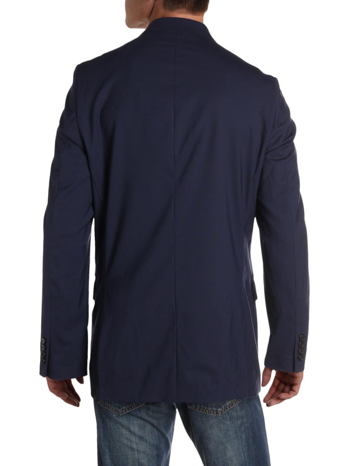 Ralph Lauren Men's Wool Slim Fit Two Button Blazer Blue Size 46