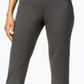 JM Collection Women's Ponte Pull on Straight Leg Pants Gray Size Petite XL