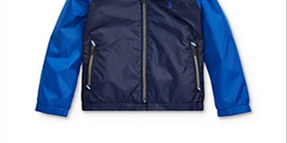 Ralph Lauren  Boy's Packable Hooded Jacket Blue Size 5