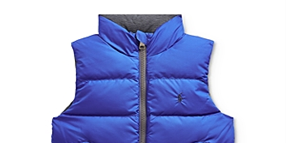 Polo Ralph Lauren Boys' Reversible Down Vest Little Kid  Gray Size 3T