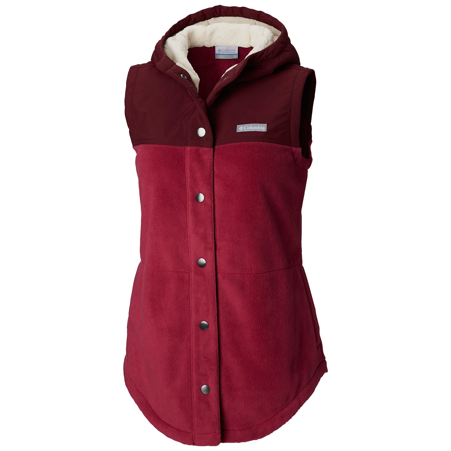 Columbia Women's Benton Springs Overlay Fleece Vest Purple Size Small