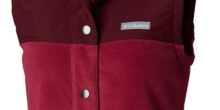 Columbia Women's Benton Springs Overlay Fleece Vest Purple Size Small