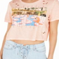 Guess Women's Pool Daze Cropped T-Shirt Black Size Large