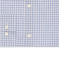 Michael Kors Men's Classic Regular Fit Non Iron Airsoft Performance Stretch Check Dress Shirt Blue Size M