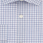 Michael Kors Men's Classic Regular Fit Non Iron Airsoft Performance Stretch Check Dress Shirt Blue Size M