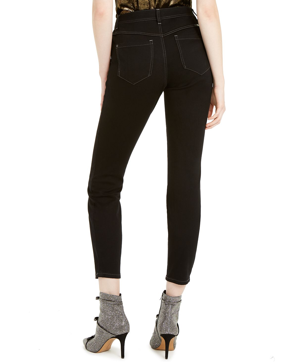 INC International Concepts Women's Skinny Jeans Black Size 14 Petite