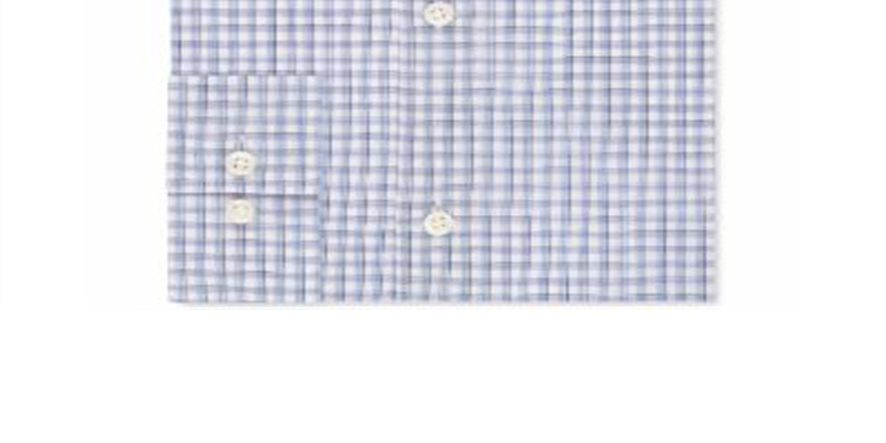 Michael Kors Men's Classic/Regular Fit Non Iron Airsoft Performance Stretch Check Dress Shirt Purple Size S