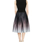 SL Fashions Women's Zippered Ombre Sleeveless V Neck Below the Knee Fit Flare Cocktail Dress Black Size 8