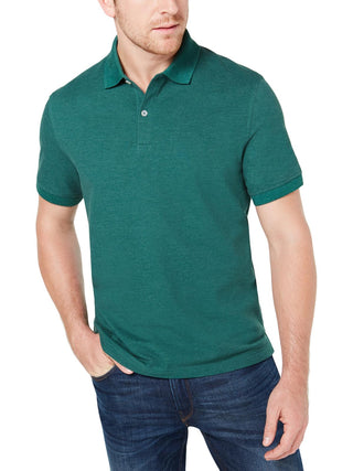 Club Room Men's Short Sleeve Performance Stretch Polo Shirt Green Size X-Large