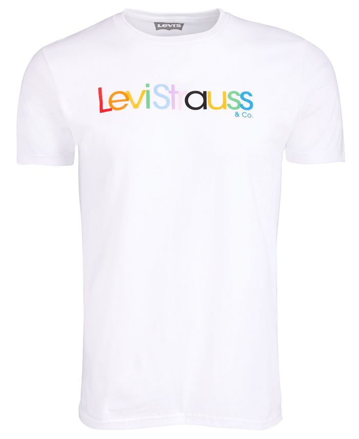 Levi's Men's Multicolor Logo T-Shirt White Size Medium