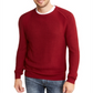 INC International Concepts Men's Sweater Crewneck Textured Knit Solid Pullover Red Size XX-Large