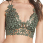 Free People Women's Sutien 'Miss Dazie' Verde Green Size Large