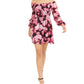 Bar III Women's Smocked Off the Shoulder Mini Dress Red Size XX-Large