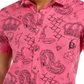 INC International Concepts Men's Edgar Graffiti Regular Fit Button Down Shirt Pink Size L