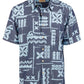 Quiksilver Men's Izu Island Shirt Blue Size Large