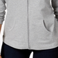 Karen Scott Women's Long Sleeve Zip Front Hoodie Gray Size X-Small