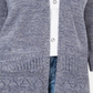 Karen Scott Women's Pointelle Marled Cardigan Red Size XL
