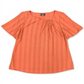 JM Collection Women's Striped O Ring Top Orange Size Petite Small