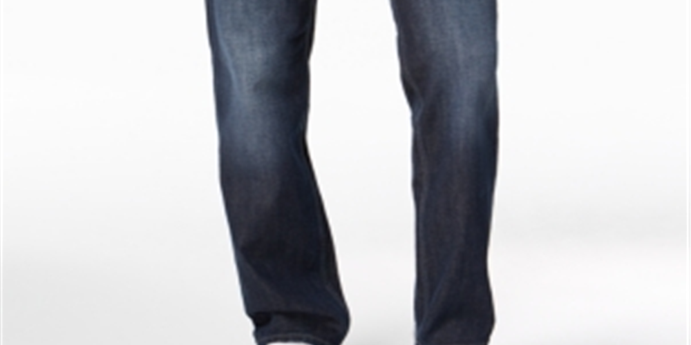 Sean John Men's Hamilton Denim Mid Rise Straight Leg Jeans Blue Size 40X32