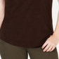 Style & Co Women's Cotton Crew-Neck T-Shirt Brown Size X-Small