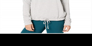 Nike Women's Funnel-Neck Yoga Training Top Light Grey  Size Small