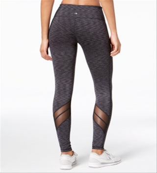 Ideology Women's Space Dyed Performance Leggings Black Size L