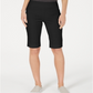 Charter Club Women's Pull on Bermuda Shorts Black Size Large