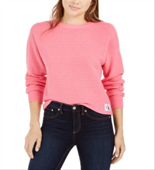 Calvin Klein Women's Jeans Cotton Sweater Pink Size S