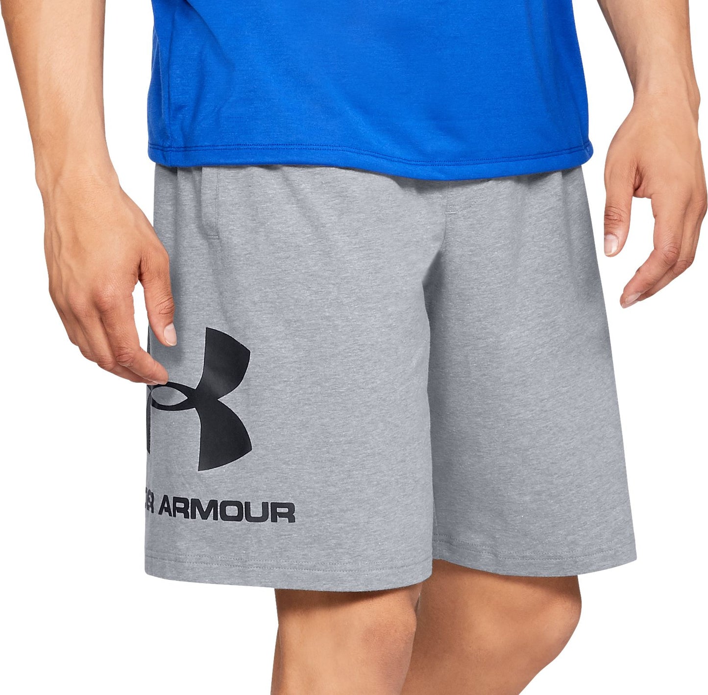 Under Armour Men's Sport Style Cotton Shorts Gray Size Large