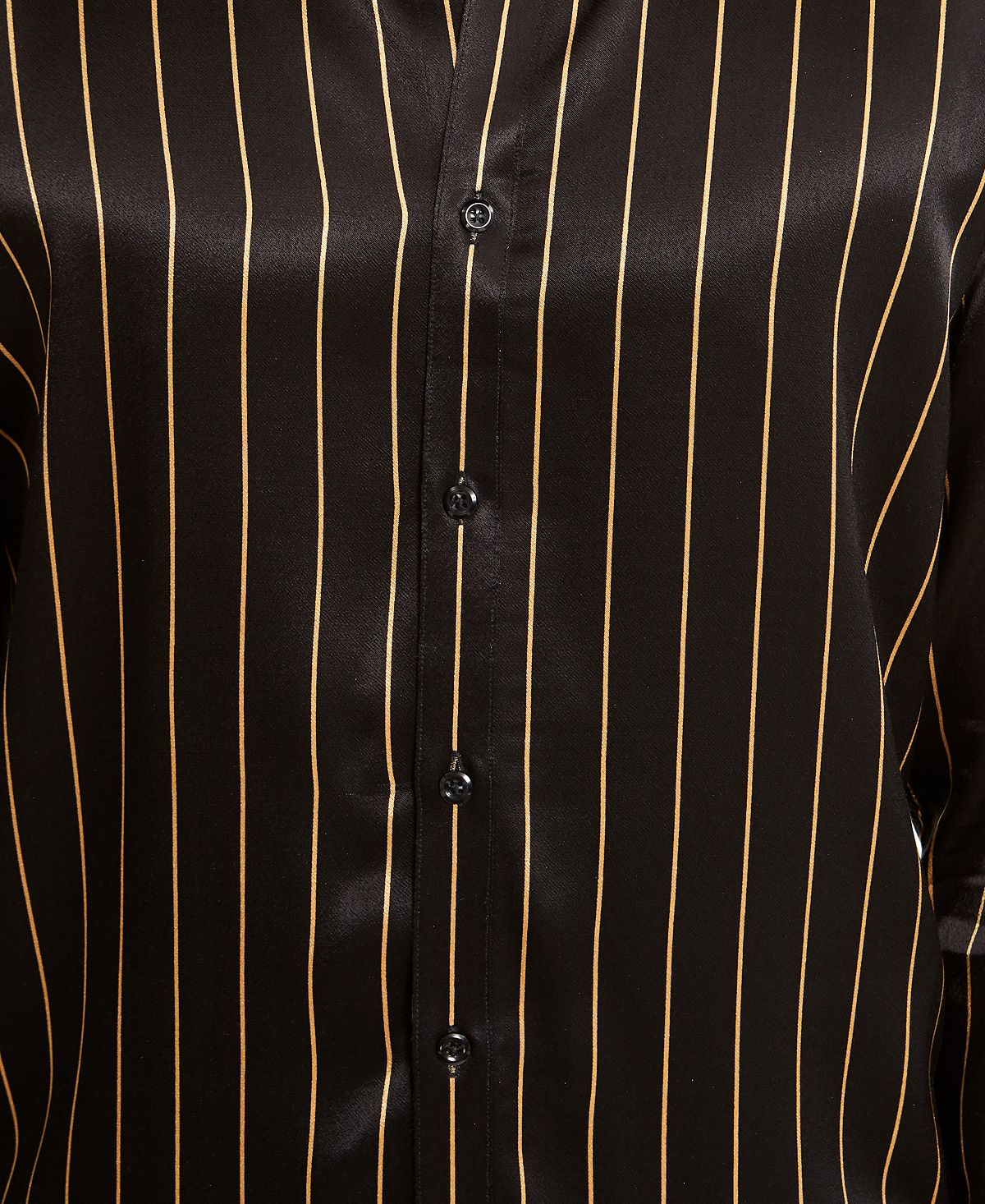 INC International Concepts Men's Striped Collared Dress Shirt Black Size XXX-Large