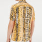 INC International Concepts Men's Animal Print Shirt Yellow Size X-Large