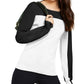 INC International Concepts Women's Colorblocked Sweater Black Size Large