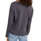 Rebellious One Juniors' Babe Long-Sleeved Graphic T-Shirt Charcoal Black Size XL