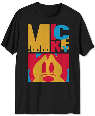 Jem Men's Colorblocked Mickey Graphic T-Shirt Black Size Large