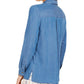 Charter Club Women's Denim Utility Shirt Blue Size XX-Large